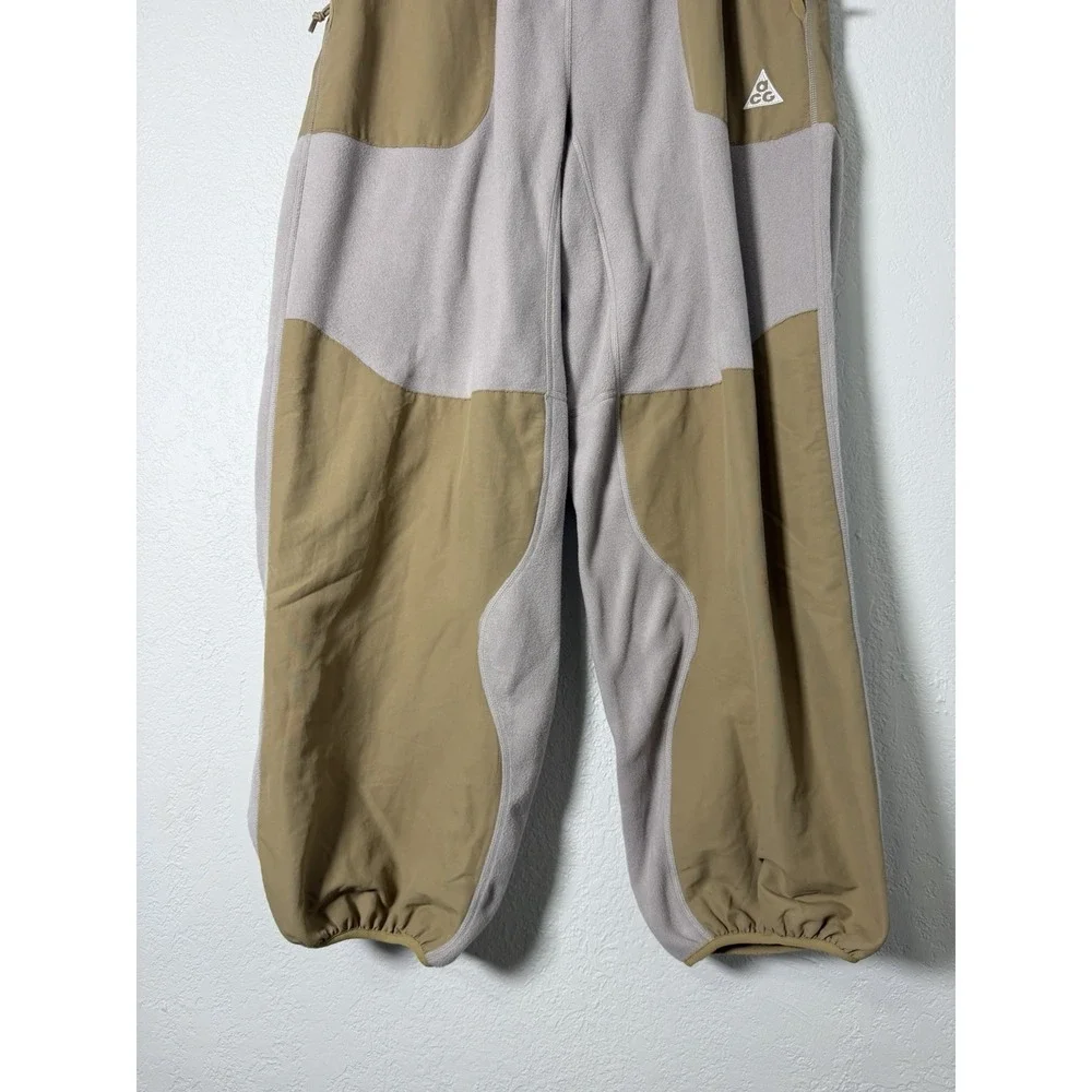 Nike Air ACG Wolf Tree Plus Fleece Pants College Grey Beige Men Sz S HJ2864-009 - Picture 3 of 8